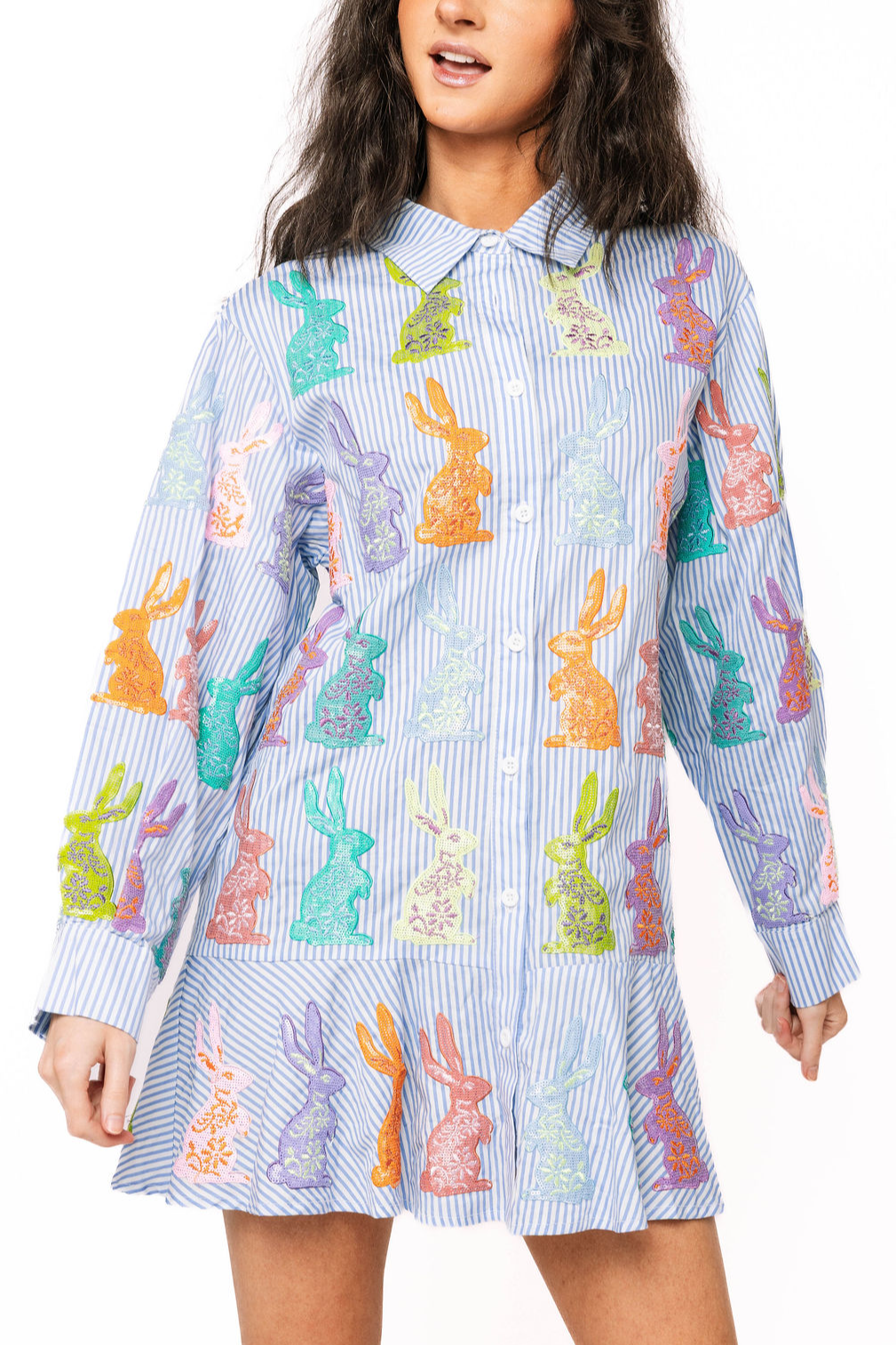 Striped Easter Bunny Dress