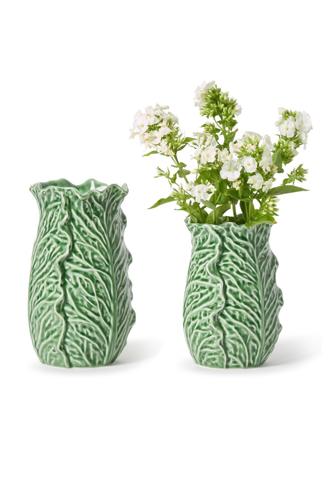 Cruciferous Leaf Textured Vase