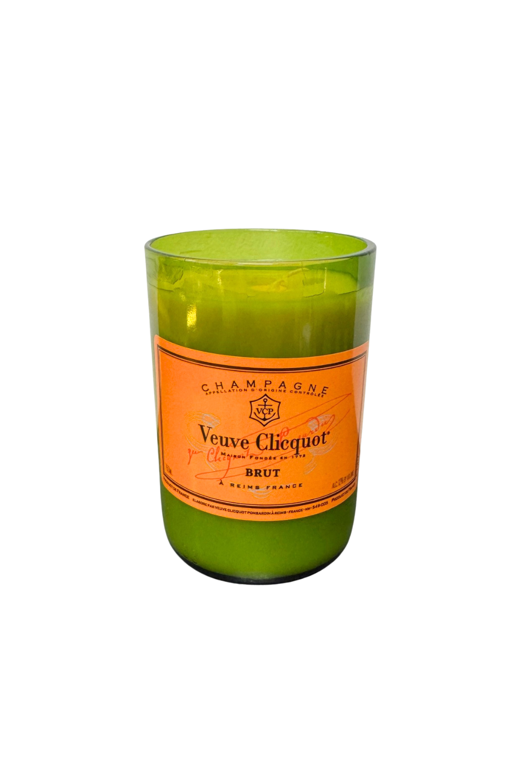 Green Glass Candle