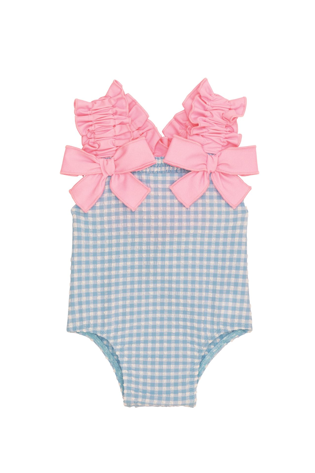 Crinkle Check Swimsuit