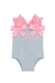Crinkle Check Swimsuit