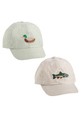 Seersucker Embroidered Hat