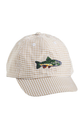 Seersucker Embroidered Hat