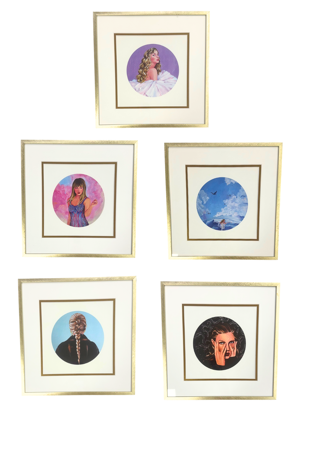 CoraB Eras Gold Framed Prints
