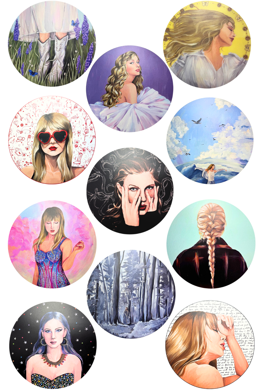 CoraB x Baubles Eras Framed Print