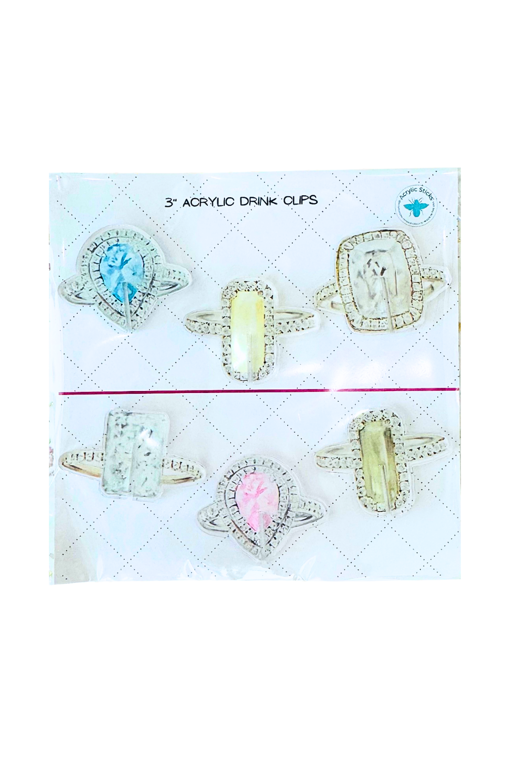 Acrylic Drink Clips