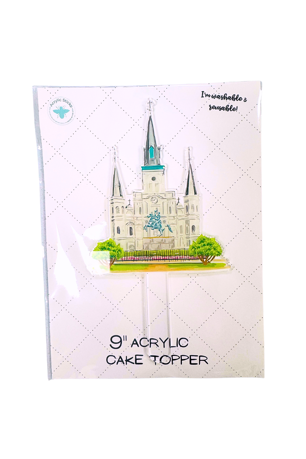 Acrylic Cake Topper - 9"