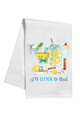 Hand-Painted Kitchen Towel