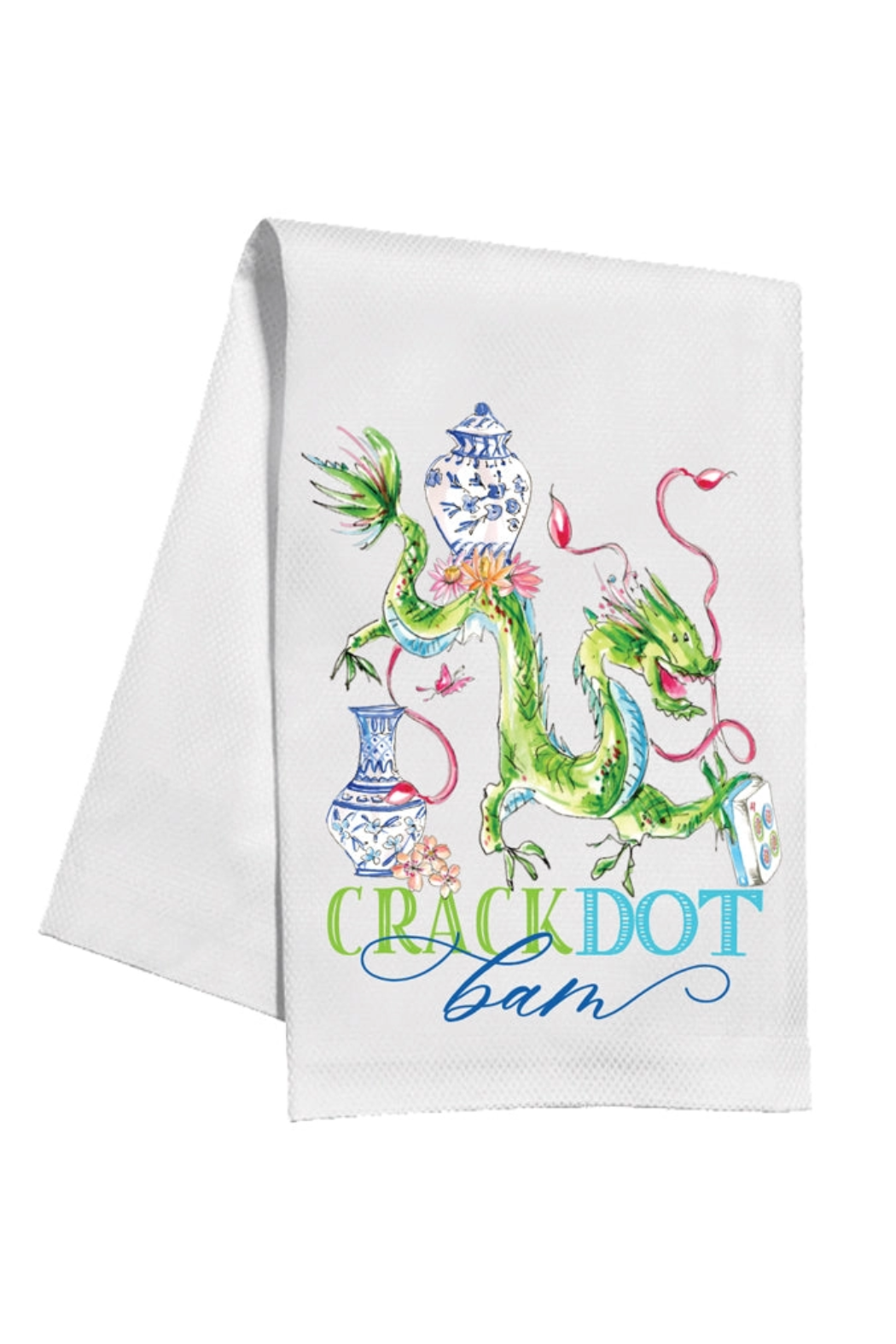 Hand-Painted Kitchen Towel