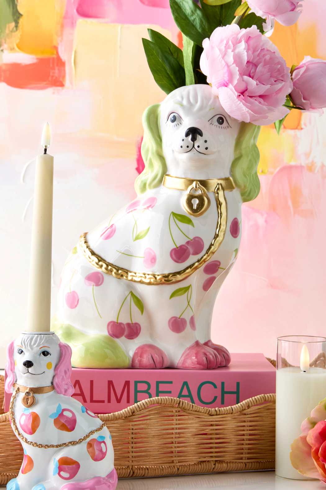 11" Dog Vase