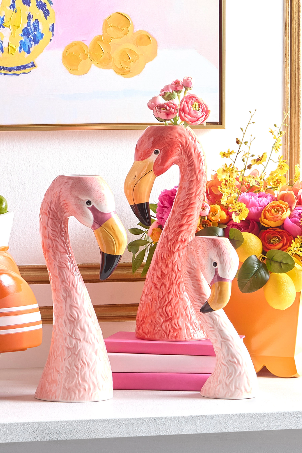 Flamingo Head Vase