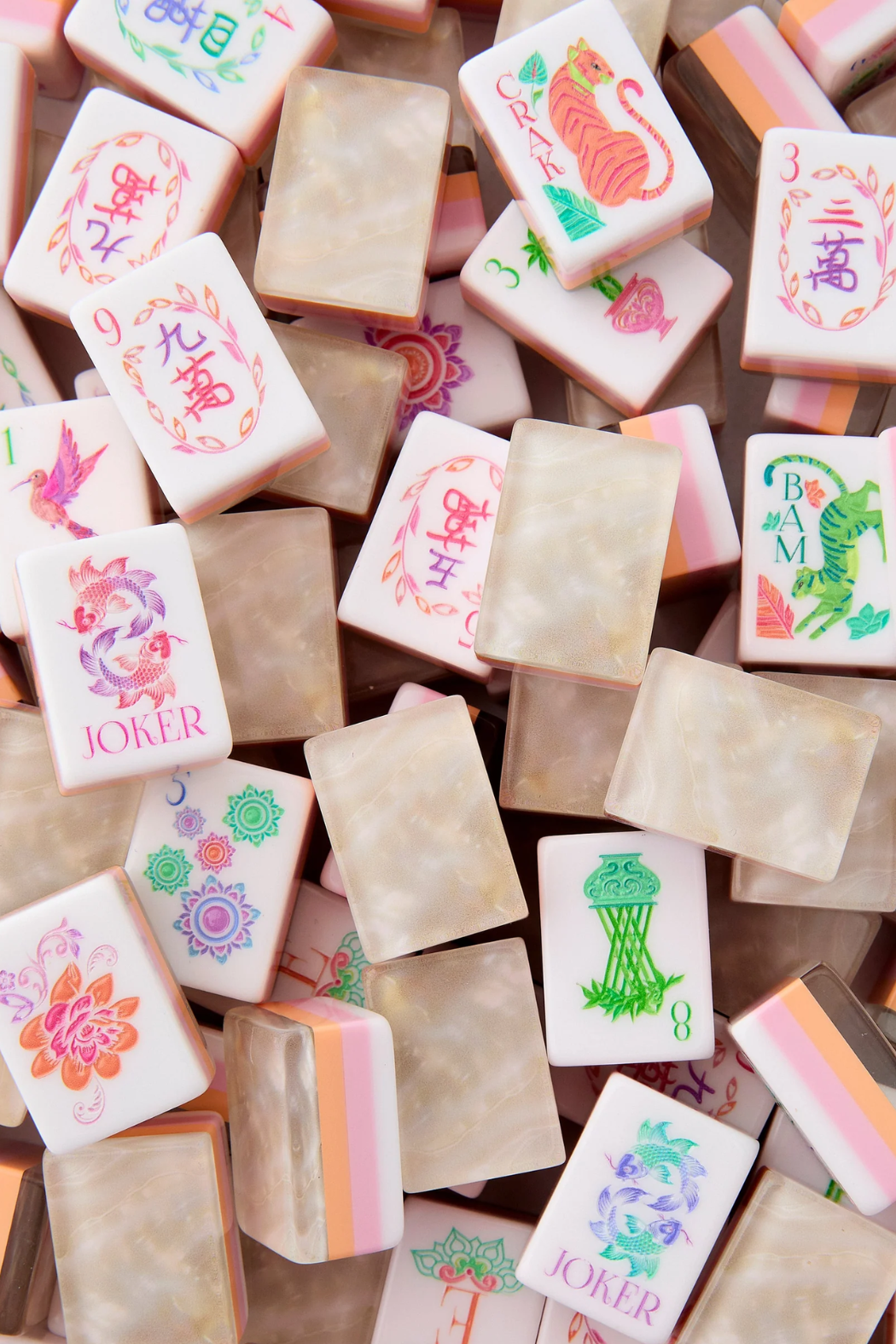 Pearlescent Mahjong Tiles