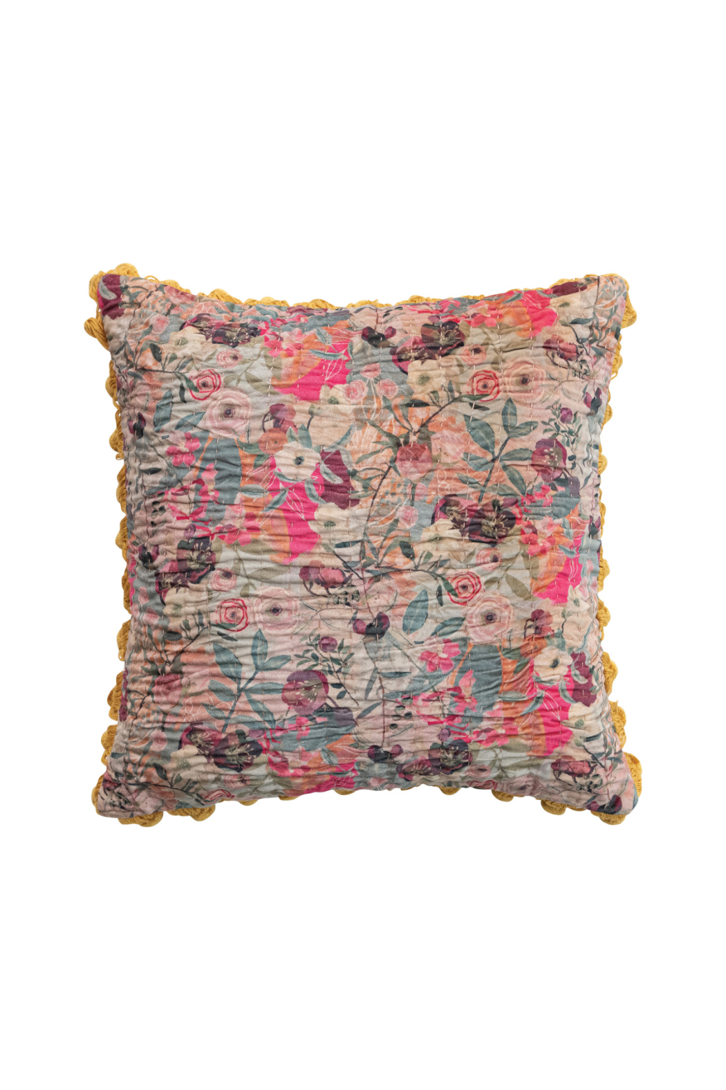 Embroidered Printed Pillow