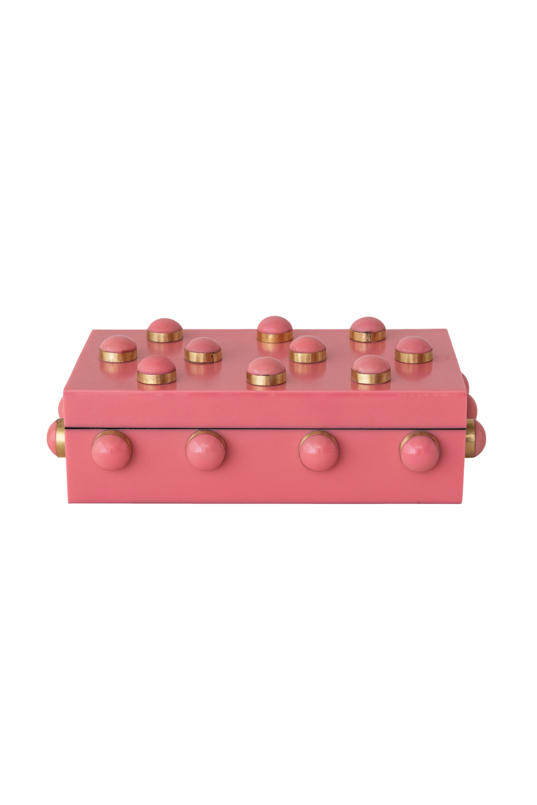 Resin and Brass Studded Box