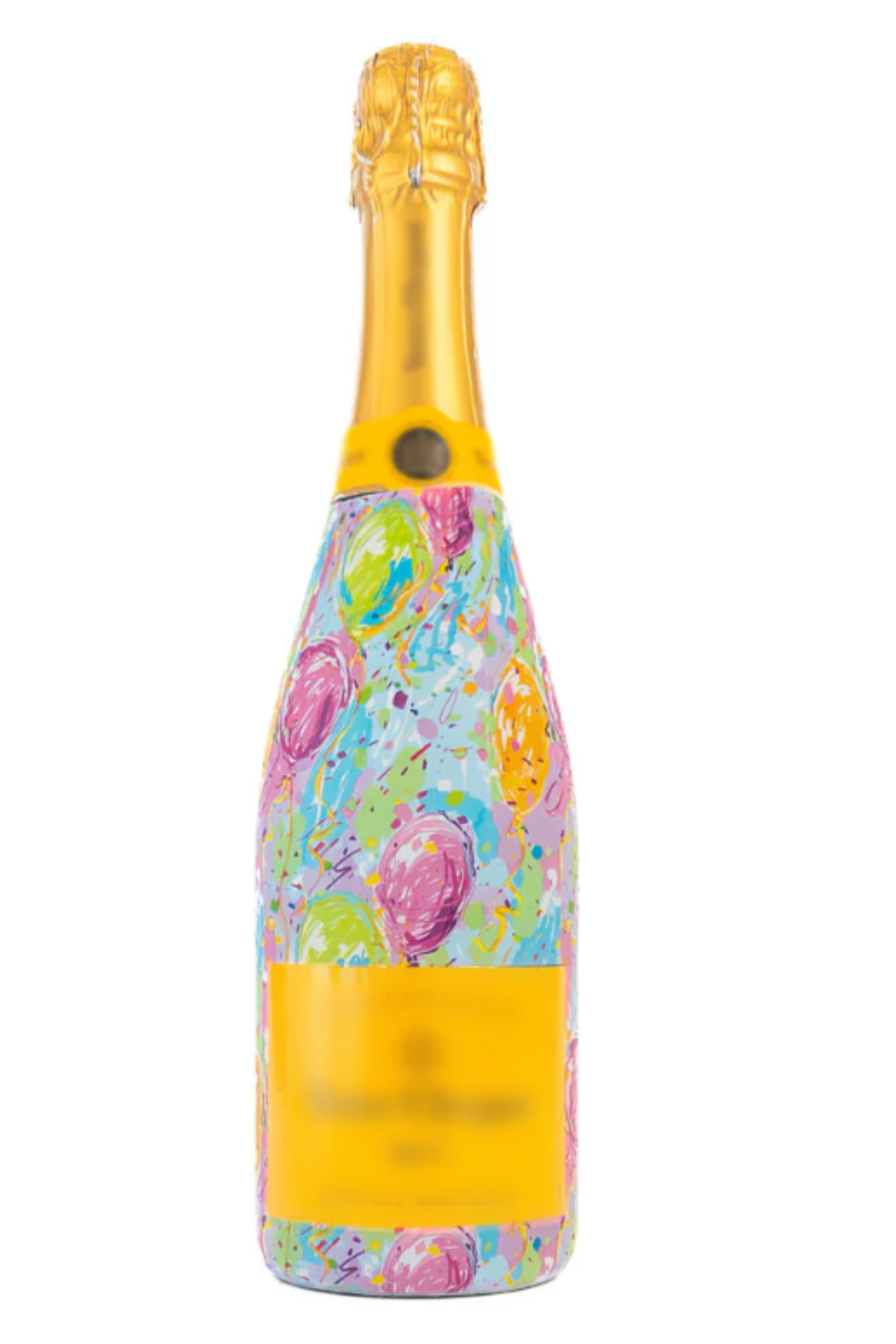 Birthday Balloons Bottle Wrap