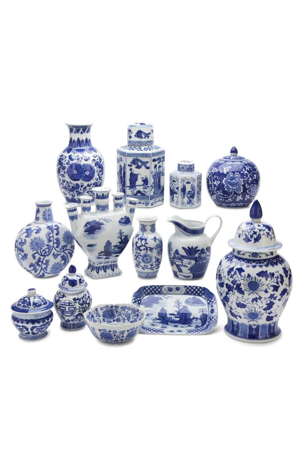 12" Chinoiserie Vase