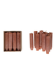 Set of 12 4 3/4" Pleated Taper Candles