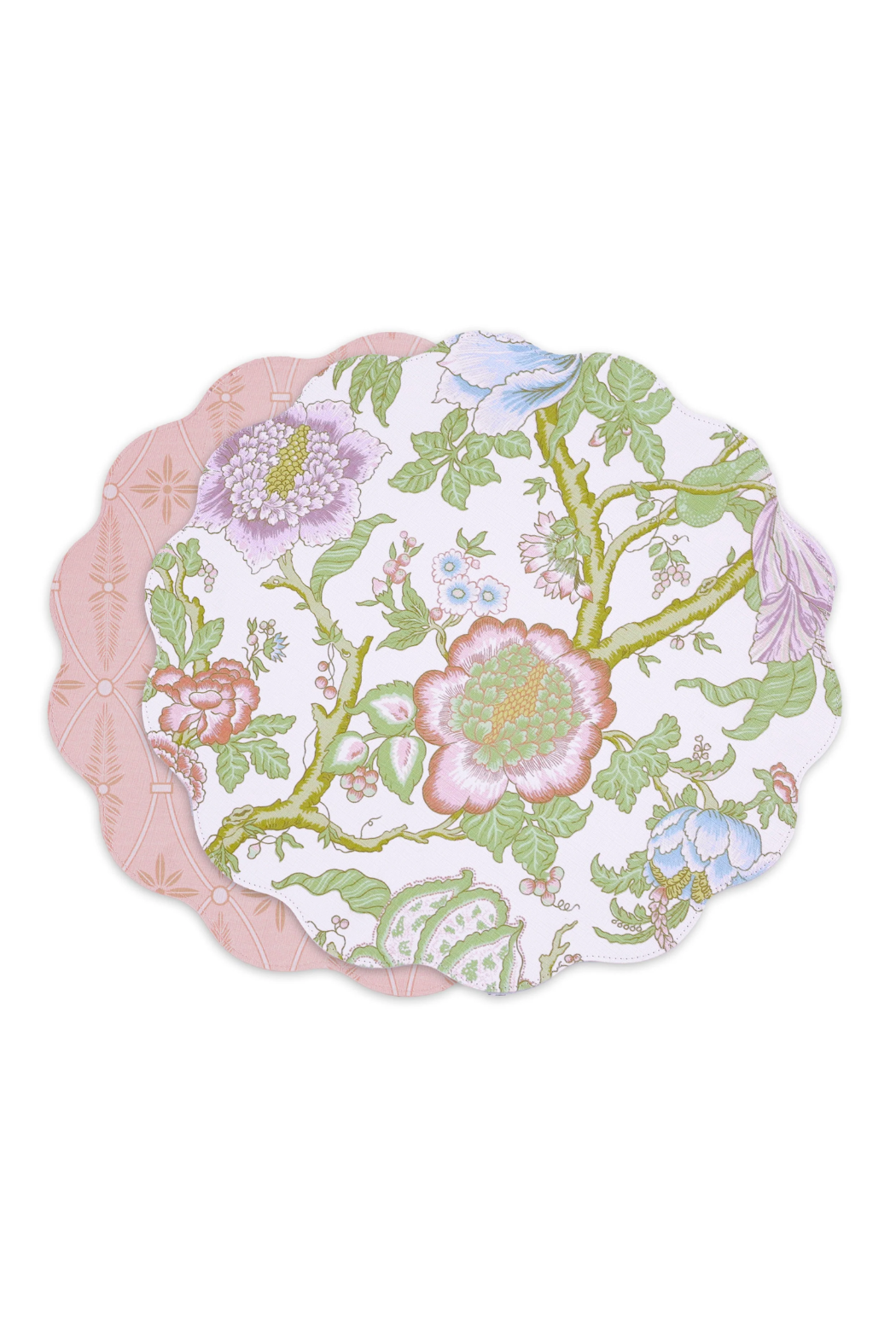 Reversible Set of 4 Round Placemats