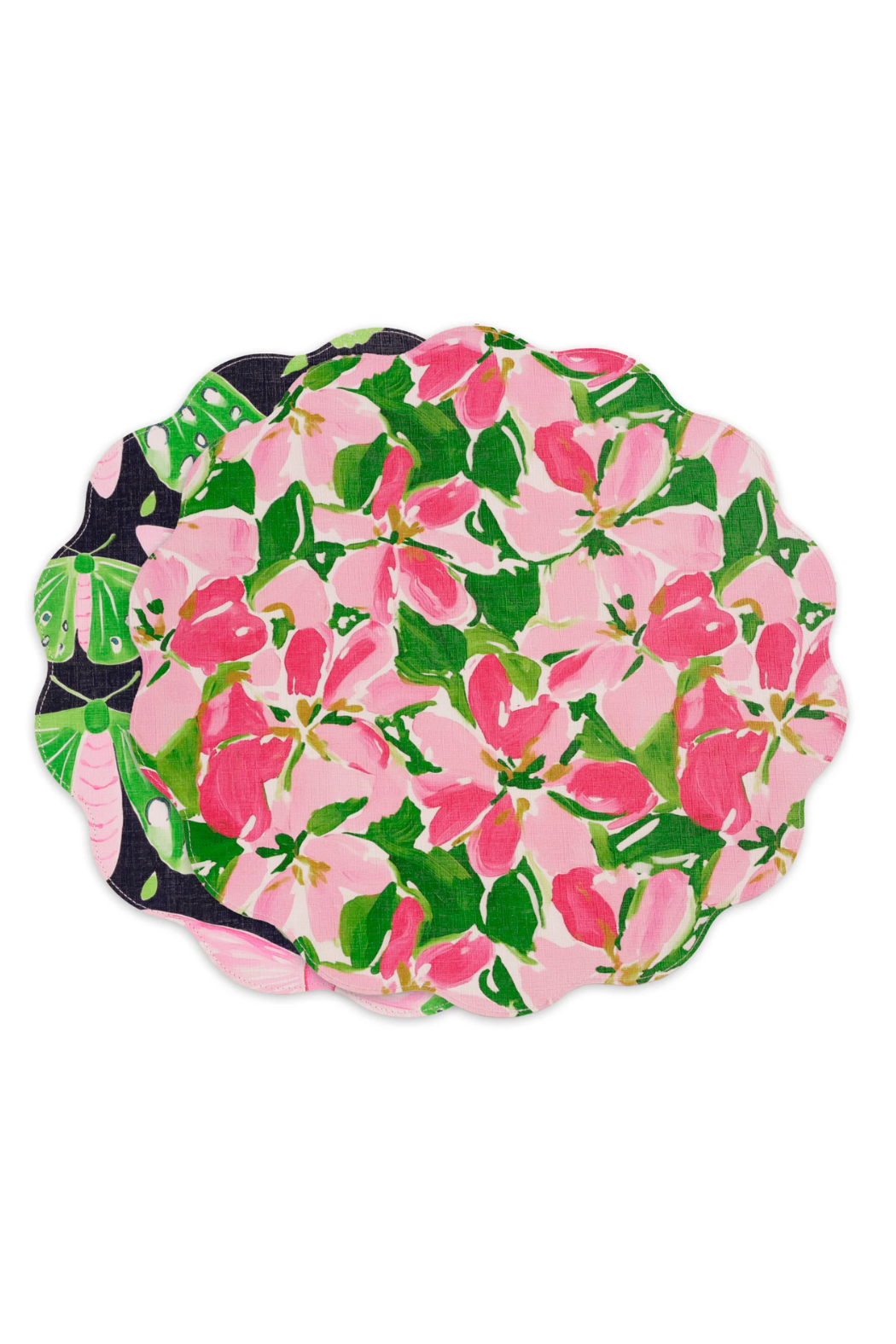 Reversible Set of 4 Round Placemats