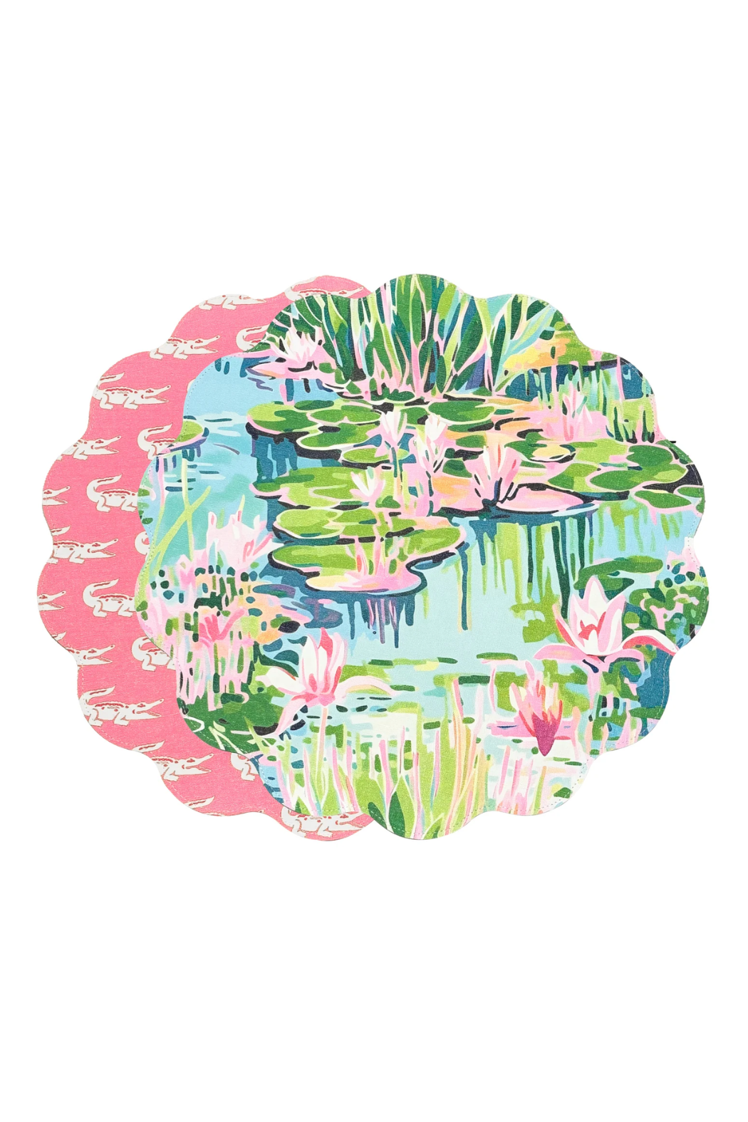Reversible Set of 4 Round Placemats