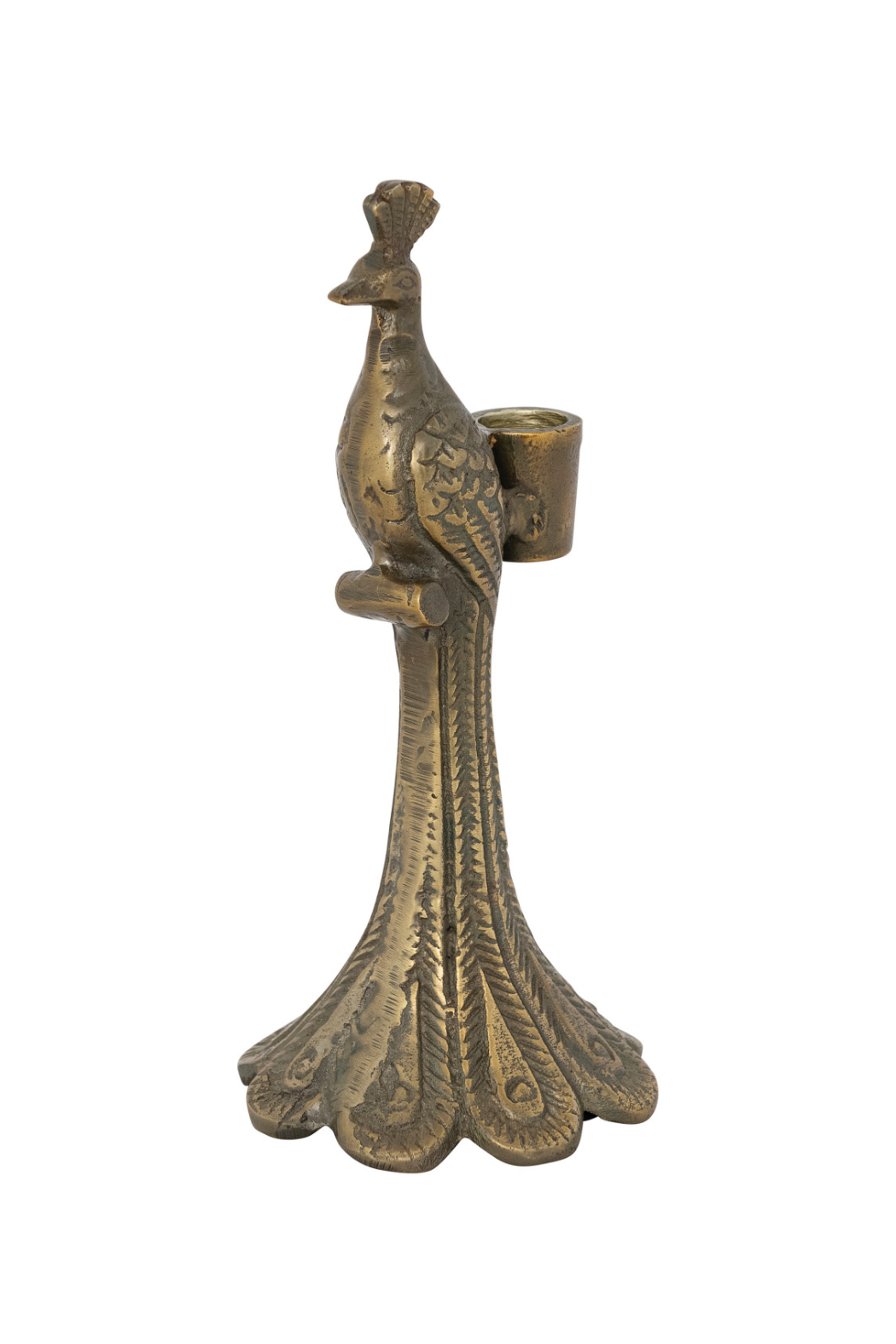 Peacock Taper Holder