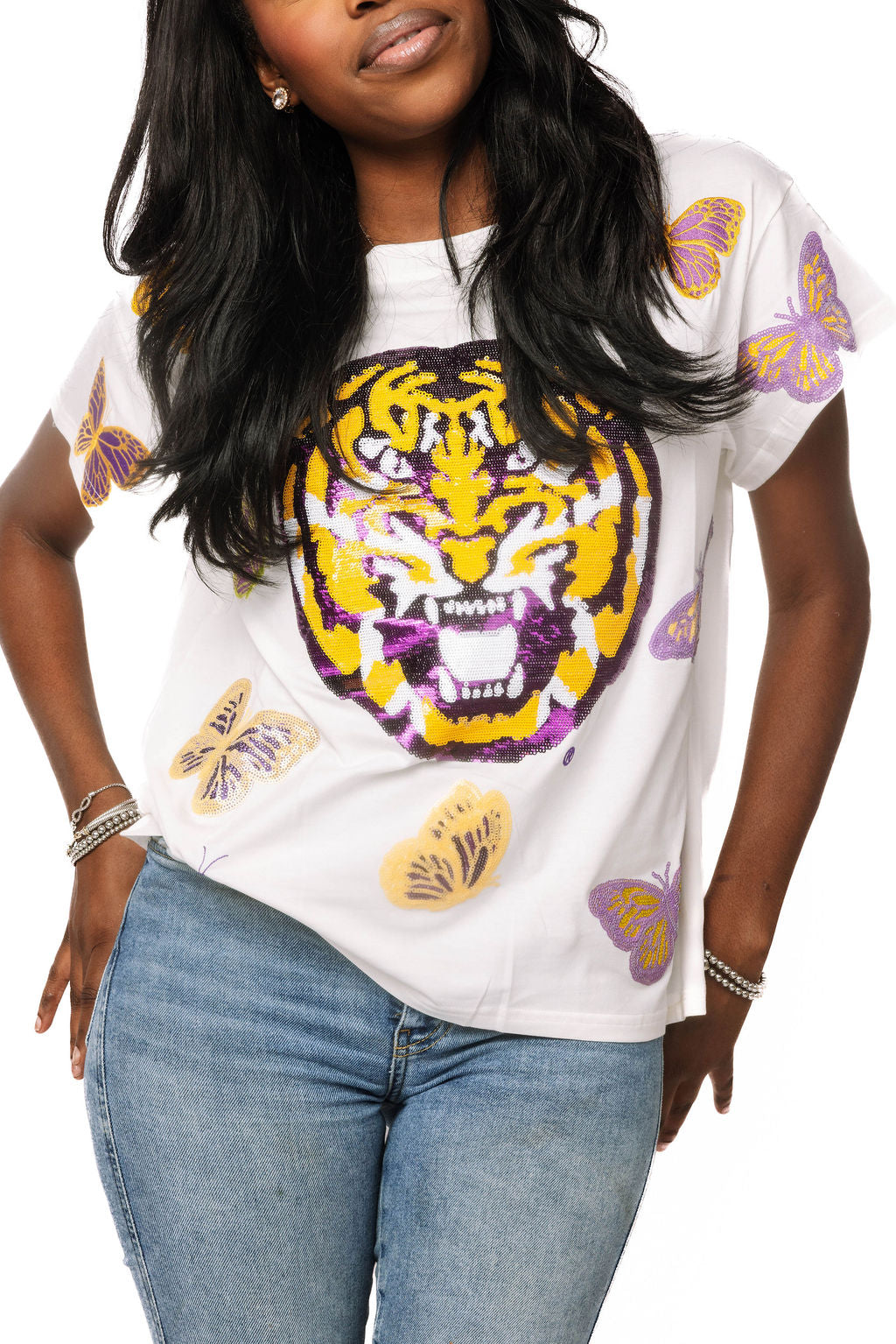 LSU Mascot Butterfly Tee
