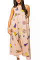 Striped Sparkle Midi Dress