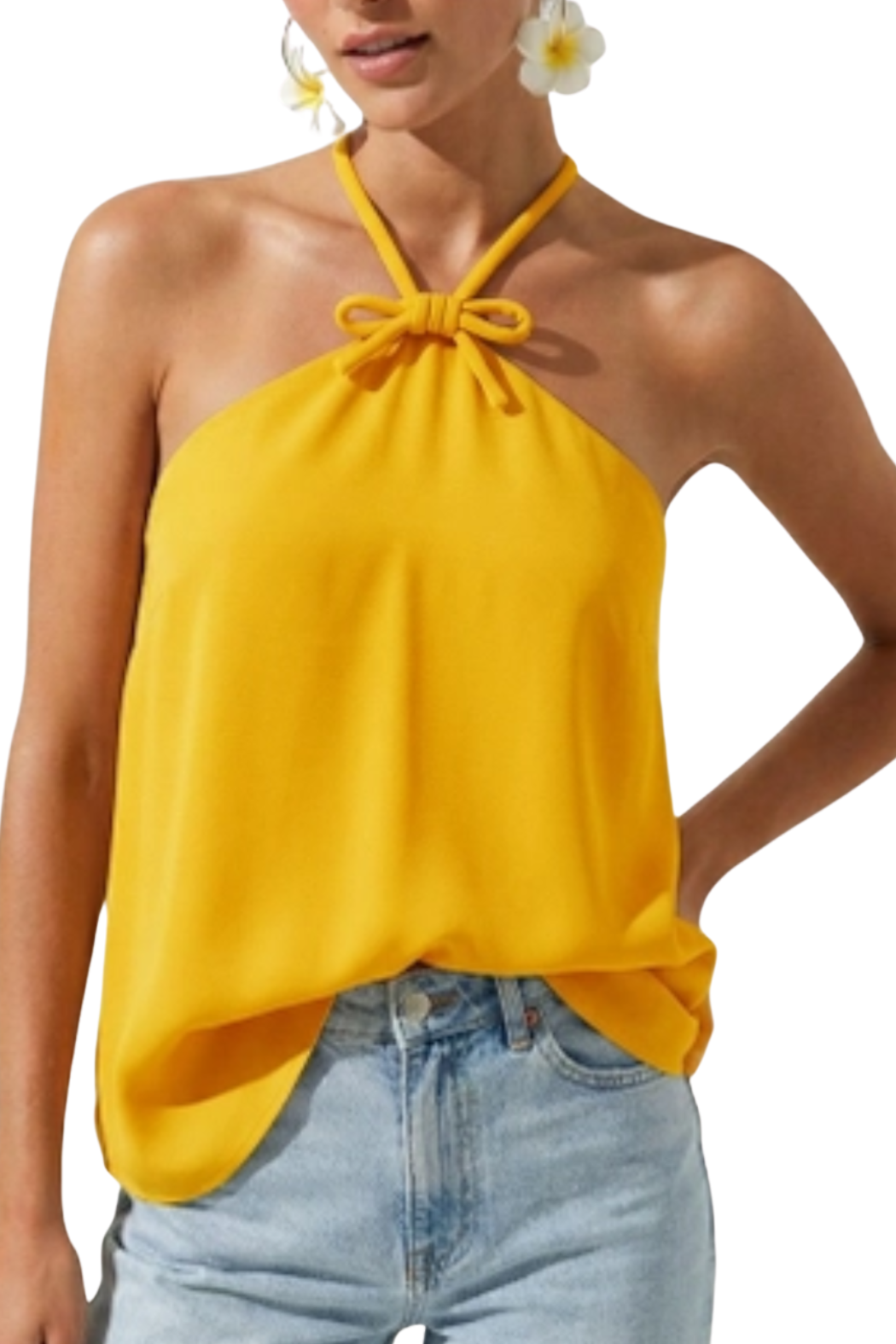 Bow Detail Halter Top