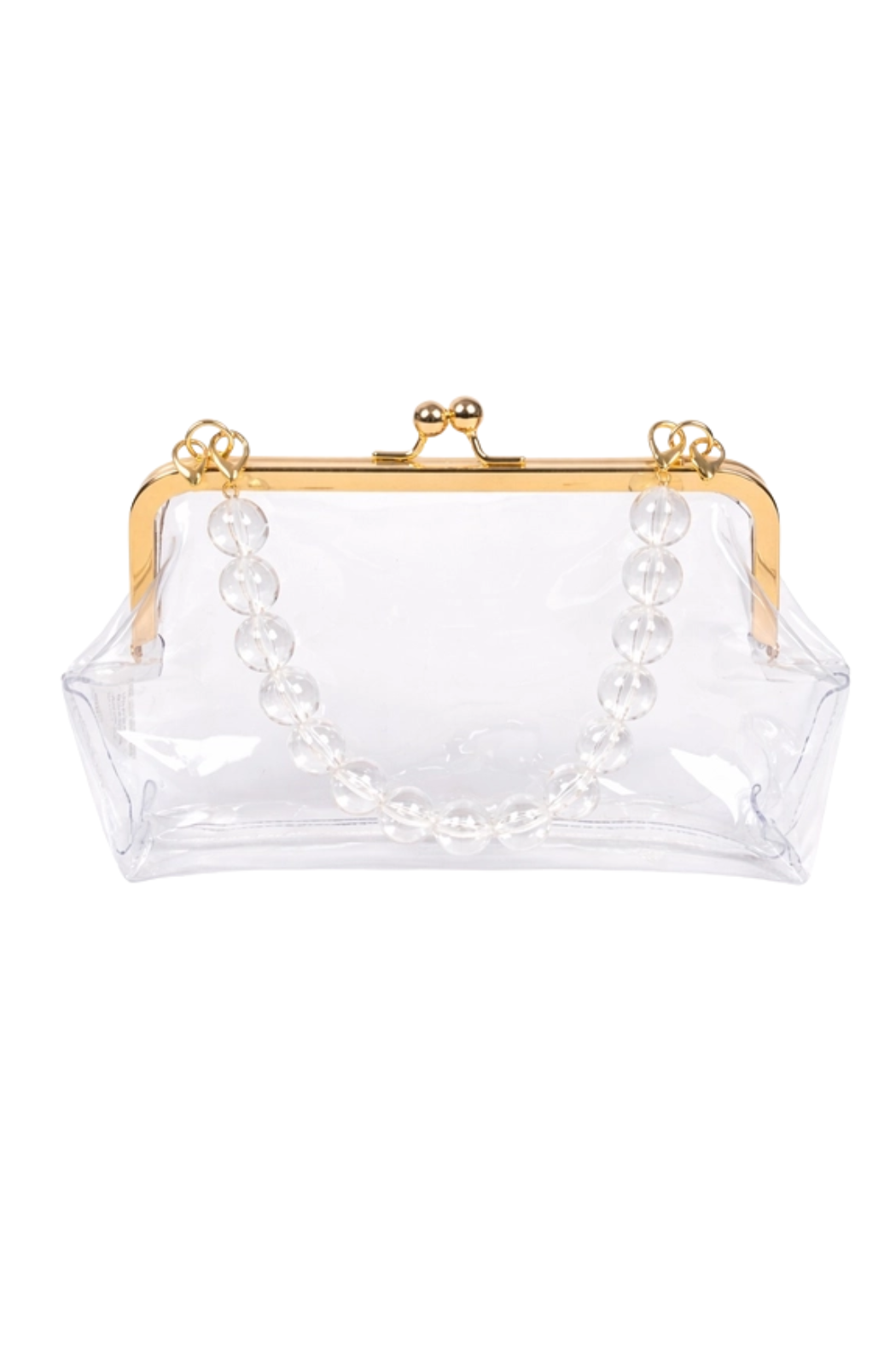 Clear Kiss Lock Bag