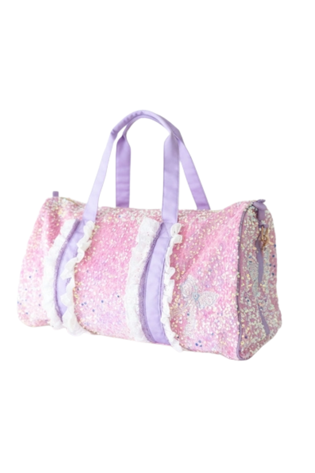 Bow Sequin Duffle Bag
