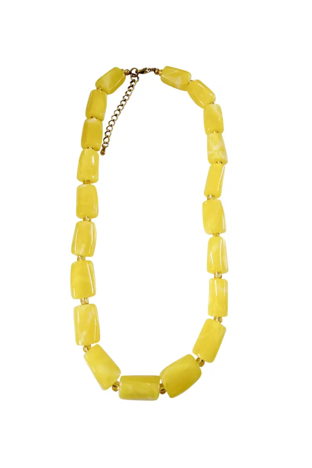 "Parks" Rectangular Beaded Necklace