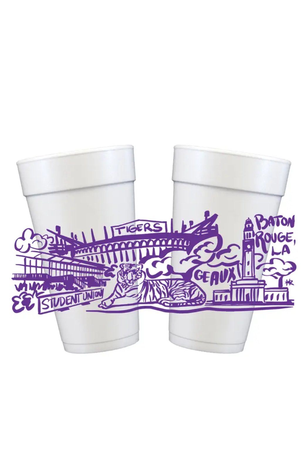 Gameday Styrofoam Cupstack