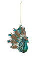Glass Peacock Ornament
