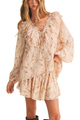 Lattice Tie Front Blouse