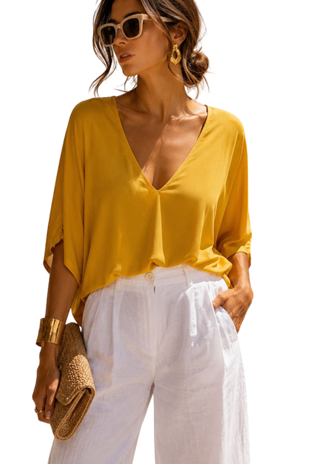 Flowy V-Neck Top
