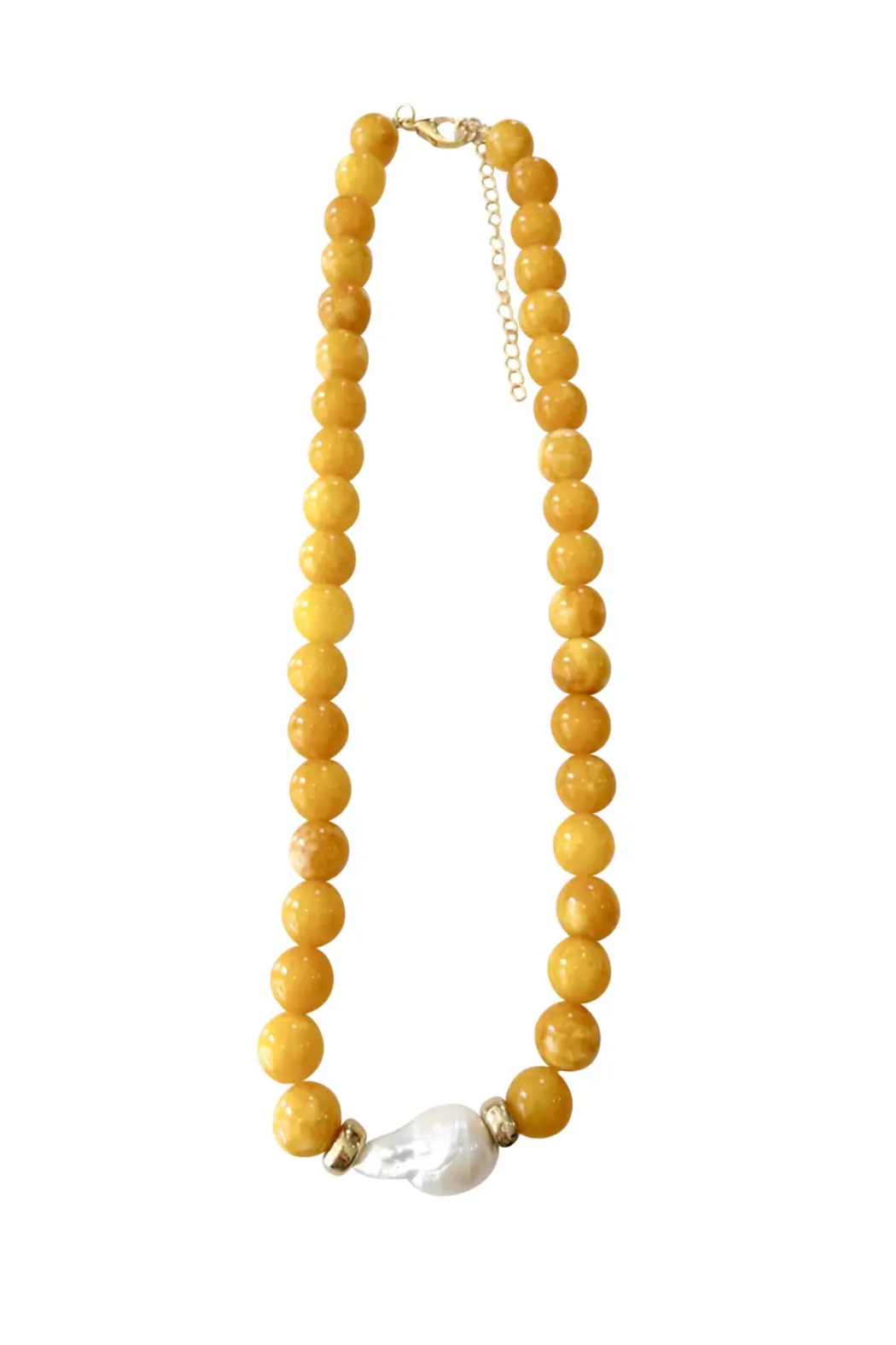 "Brenna" Bead/Pearl Necklace