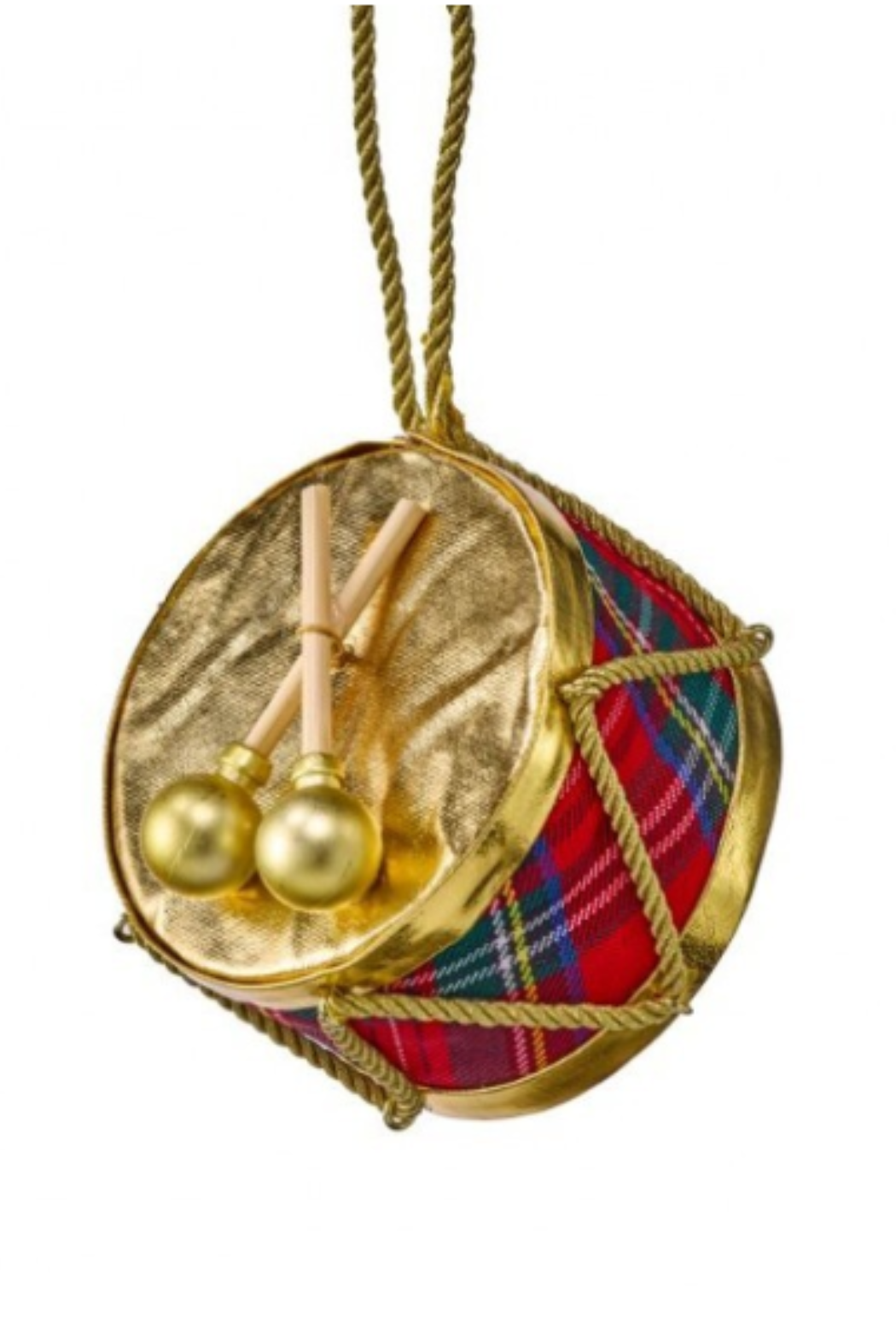 4" Velvet Drum Ornament