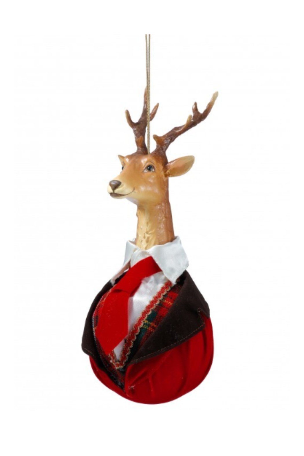 9" Deer Head Ornament