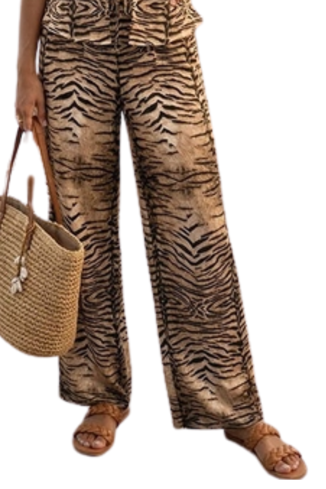 Printed Wide Leg Pant