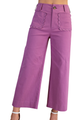 Wide Leg Scallop Pocket Pant