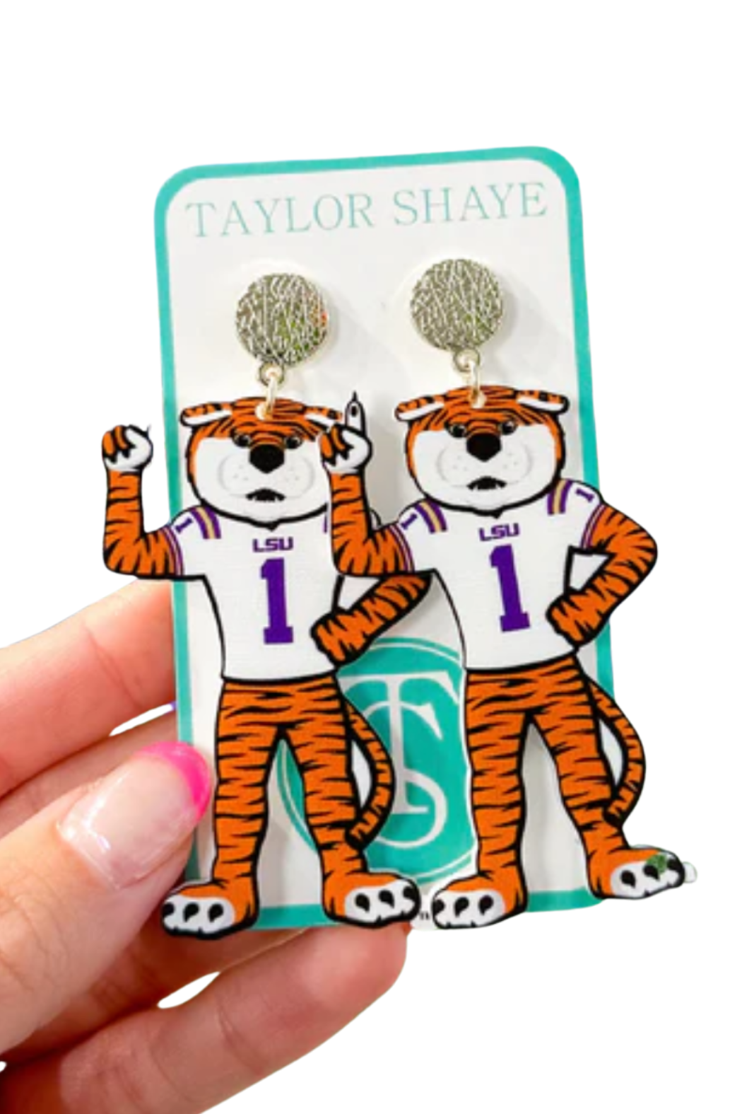 "Mike the Tiger" Drop Earrings