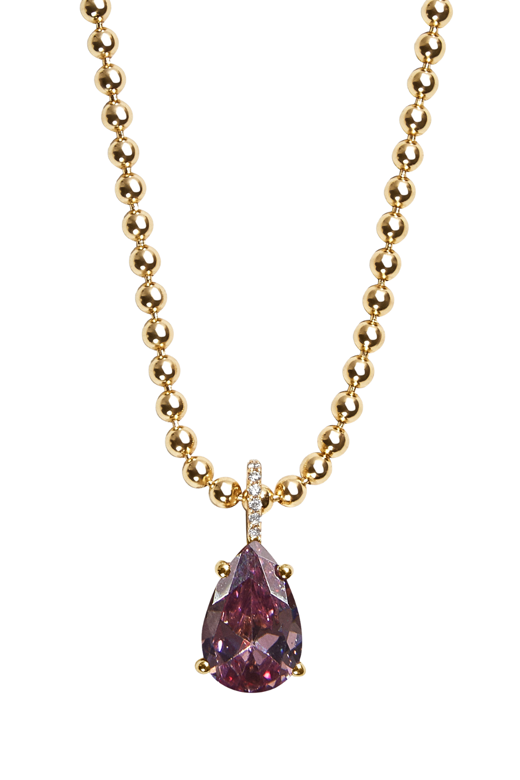 Esther 18k Gold Birthstone Necklace