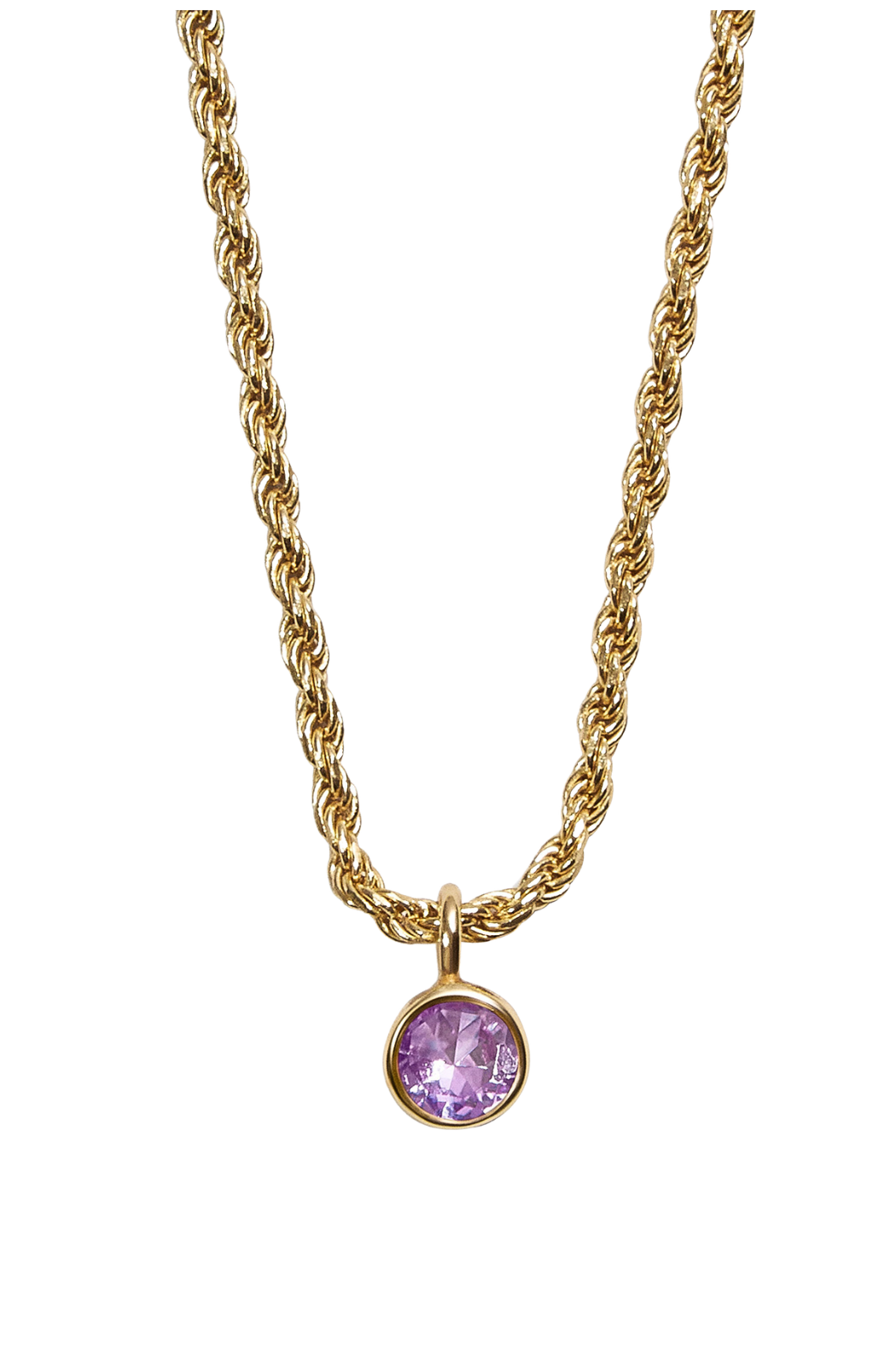 Florence 18k Gold Birthstone Necklace