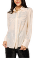 Silk Rhinestone Skeleton Blouse