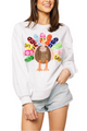 Flower Turkey Sweatshirt