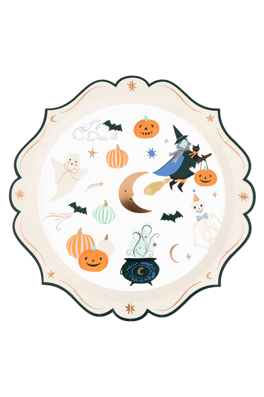 Halloween Ornate Edge Dinner Plates
