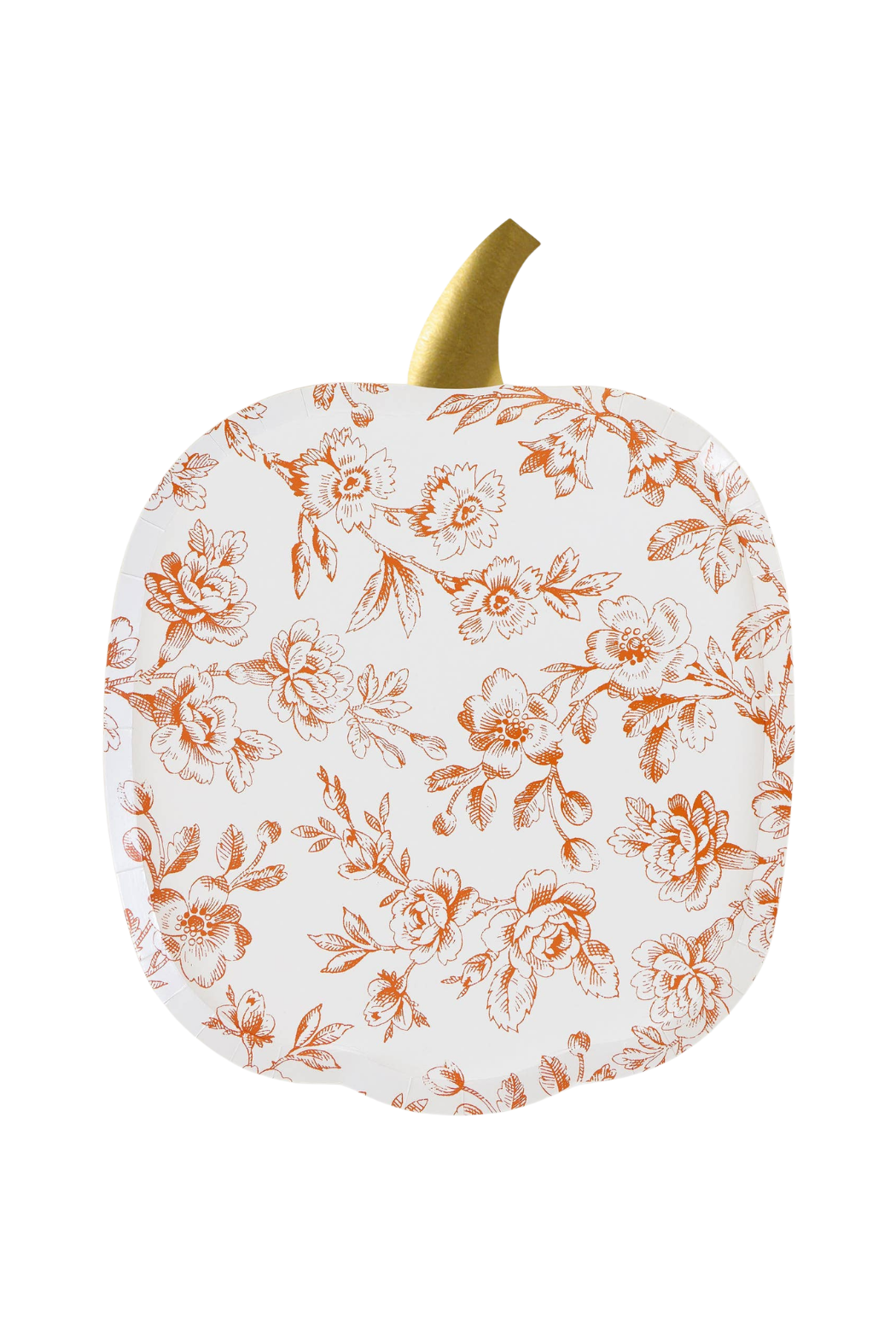 Toile Pumpkin Plates