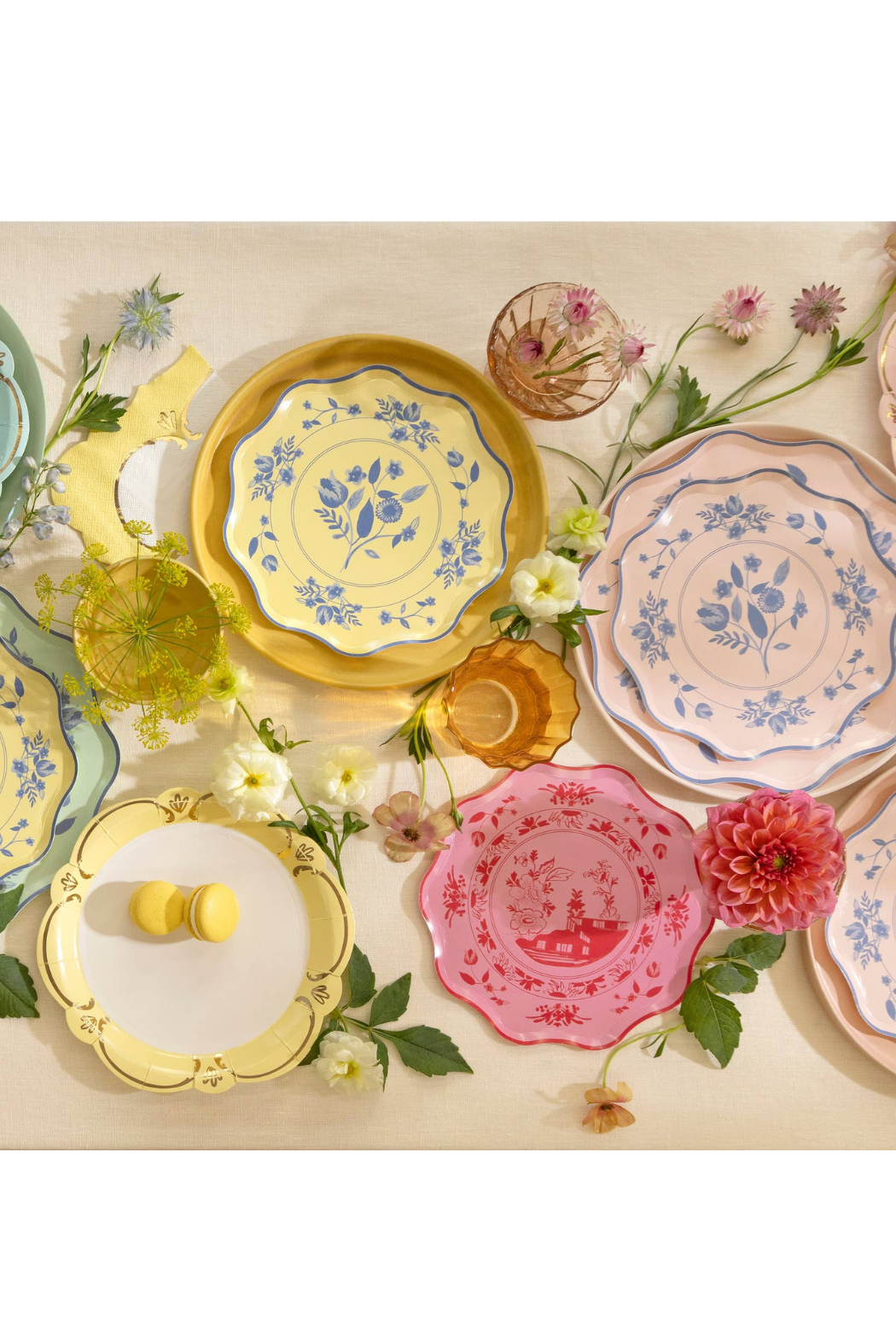 Vintage Botanical Side Plates