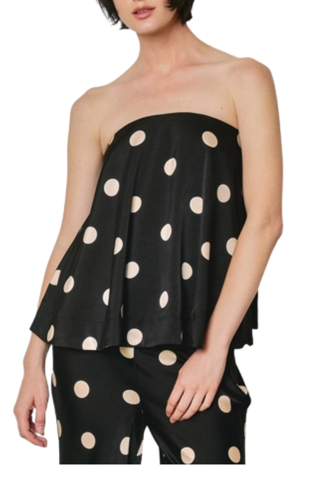 Strapless Bow Back Top