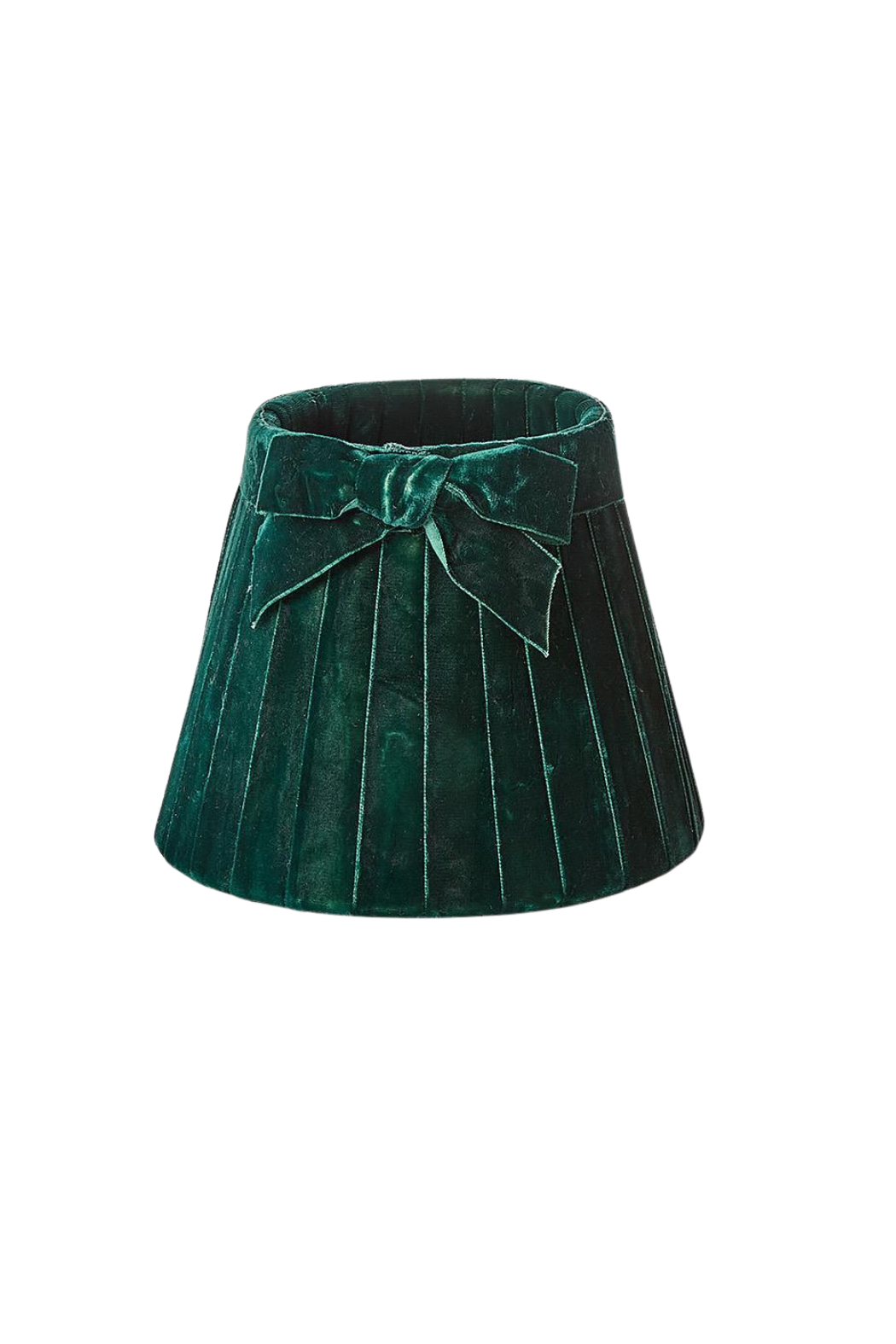 Pleated Velvet Bow Lampshade